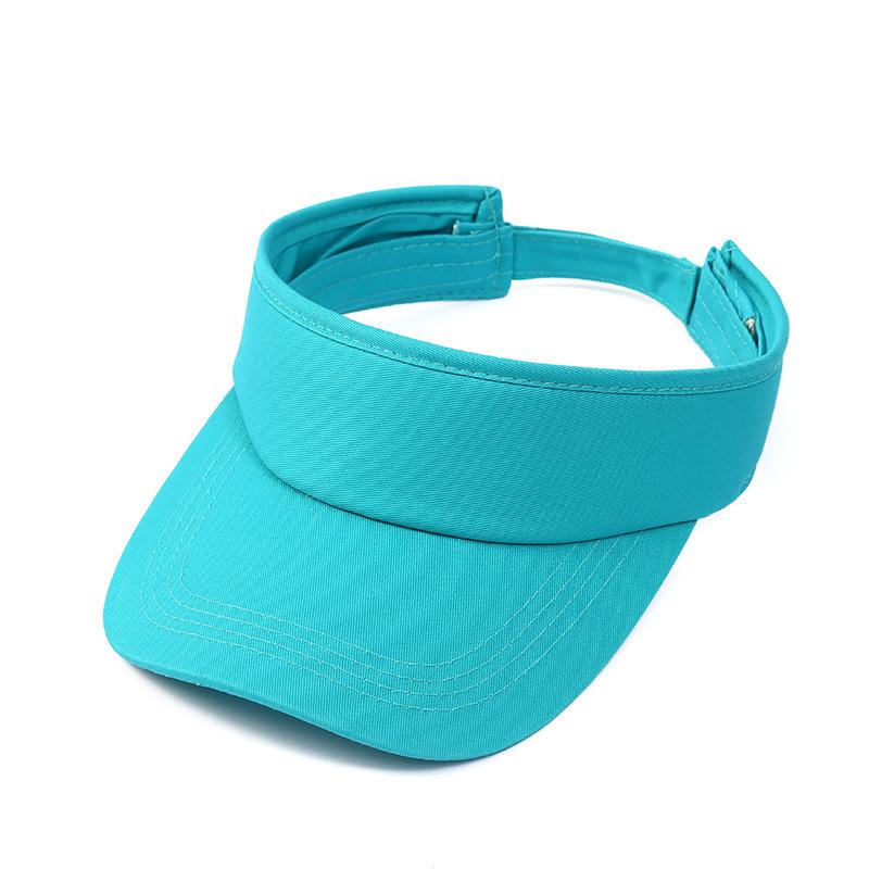 

Summer Outdoor Sports Tennis Hat couple Empty Top UV Protection Sun Hats topless Baseball Cap Sport Golf Caps Visor travel Adjustable циан