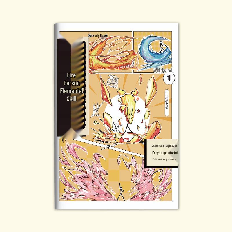 Książka do śledzenia i rysowania dla uczniów szkół podstawowych: Kreskówki z patyczaków dla początkujących