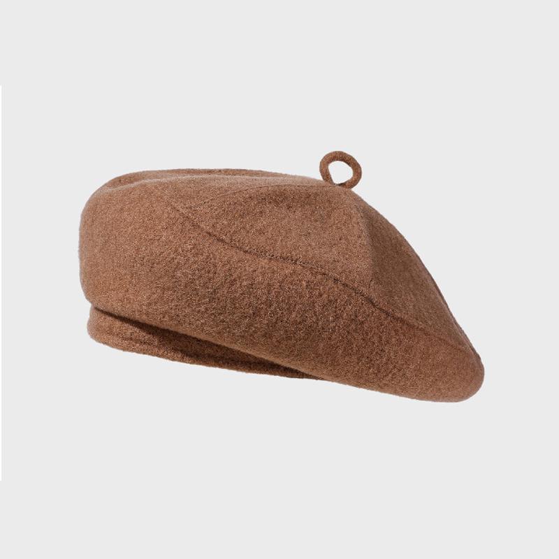 Beret wełniany damski jesienno-zimowy kapelusz malarza