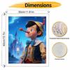 Disney digital oil painting Pinocchio fantasy castle art handmade diy gift home decoration