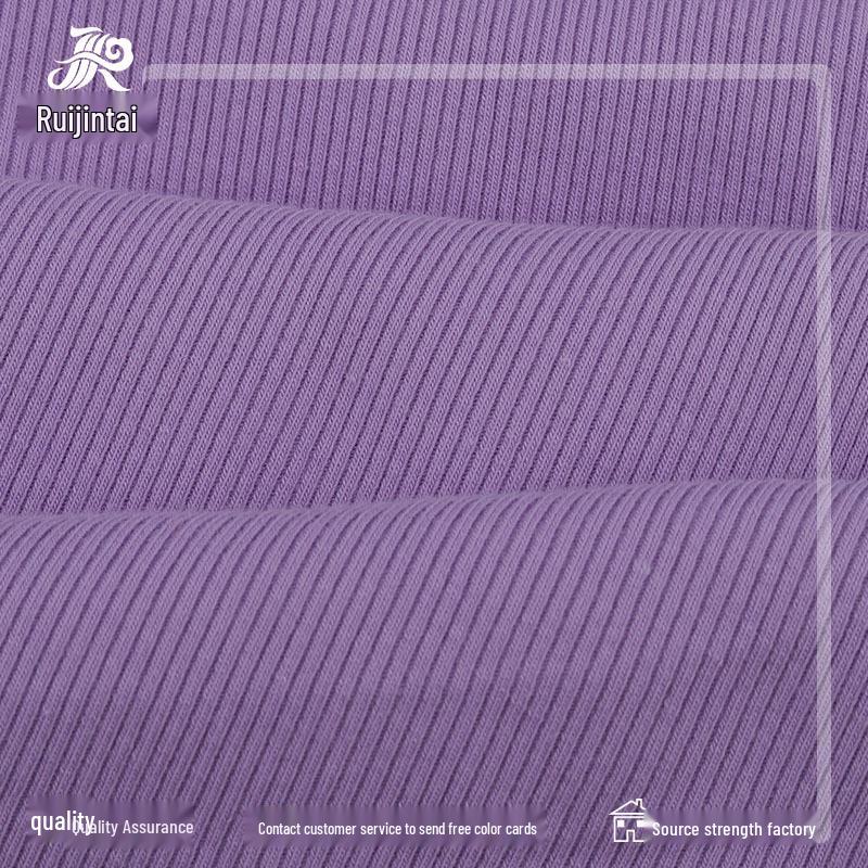 Adjustable Ribbed Lycra Rayon Knit Fabric, 2x2 Ribbing