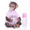 16"40cm Reborn Realistic Baby Monkey Girl Dolls Soft Silicone Vinyltoys Kid For