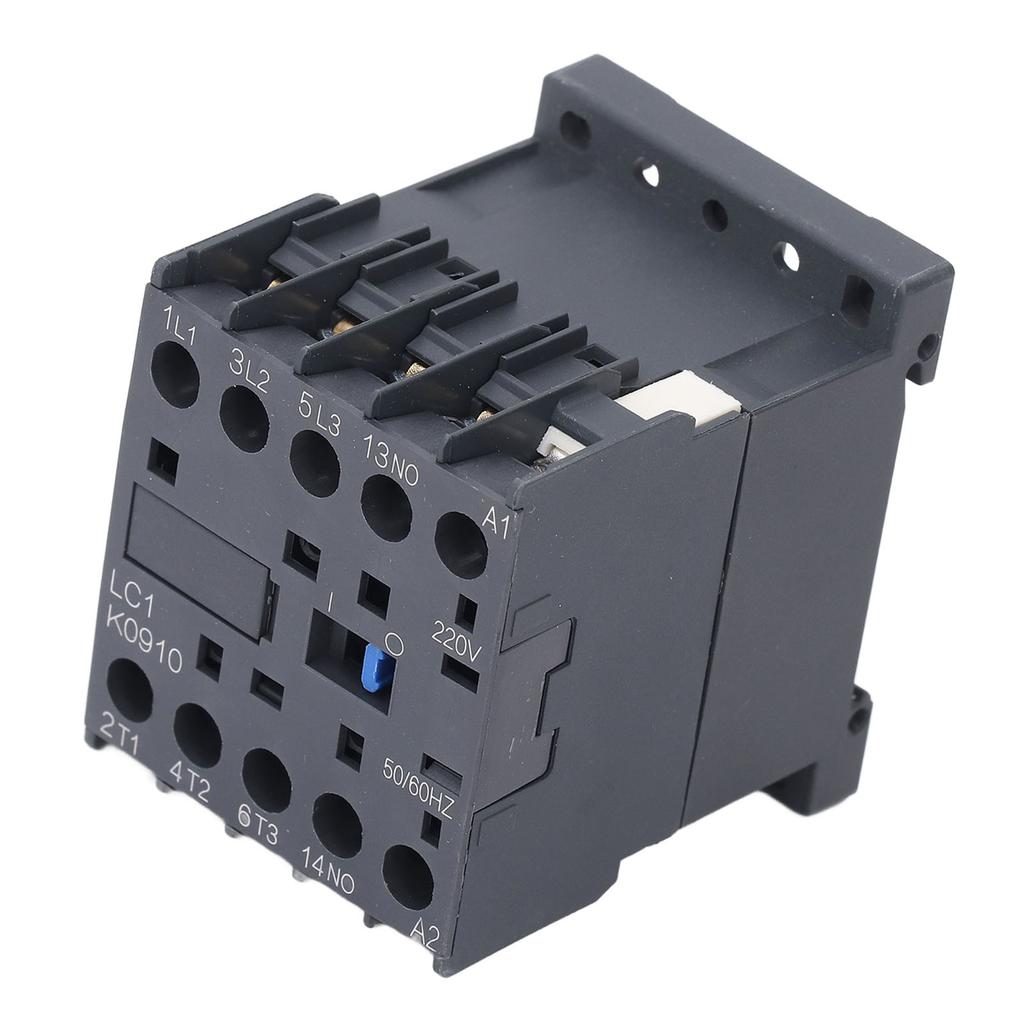 AC Contactor Compact PC Flame Retardant Housing 1 Normally Open K Type AC Contactor 9A Coil Voltage
