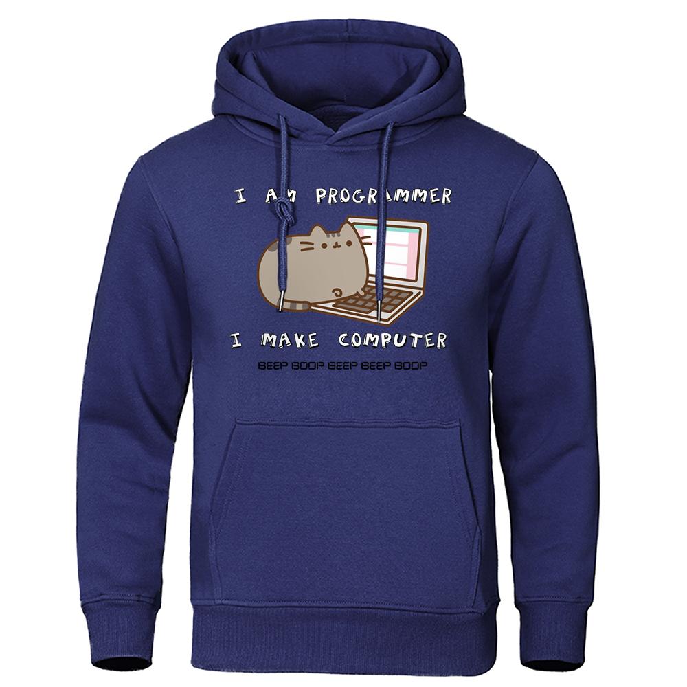 Sunt Programator Creez Calculator Hanorac Designer Fleece Streetwear Hip Hop Modă Trening Harajuku Creativitate Hanorace