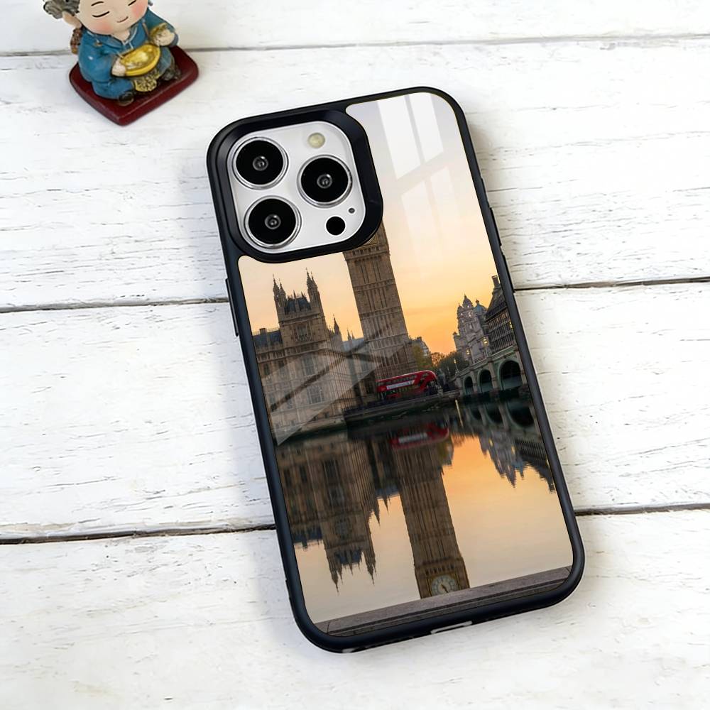 London Bus England Big Ben Phone Case For iPhone17,16,15,14,13,12,11 Plus,Pro Magnetic For Magsafe Wireless Charging iPhone12mini