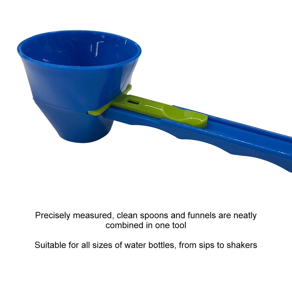 Measuring Scoop with Sliding Base Coffee Scoop Funnel Multi-Function Kitchen Funnel Scooper for Protein Powder