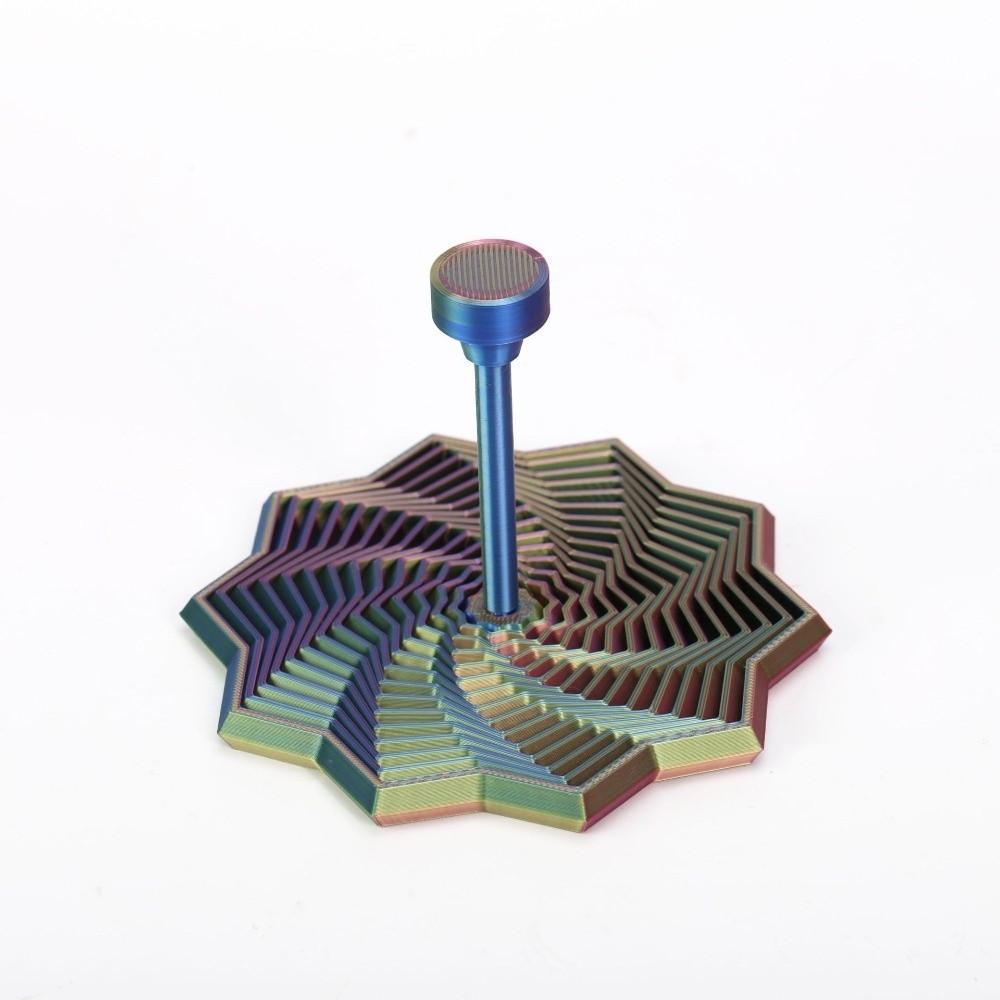 Pla Erweitertes Sensorisches Fidget-Stern mit Griffen 3D-gedrucktes Fraktal-Fidget-Sechseck Stressabbau Wirbelnde Spiral-Fidget