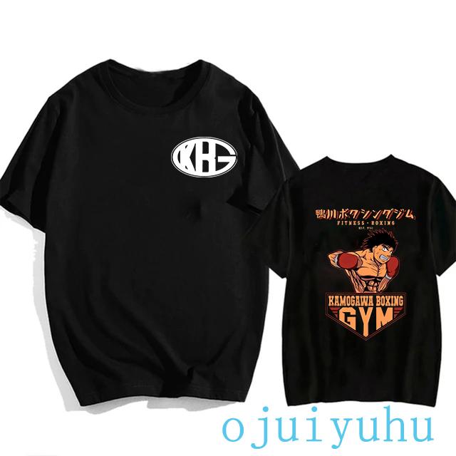 Hajime No Ippo Hip Hop EU Size TShirt Anime Harajuku Tee Tops Men Women Makunouchi Takamura T-Shirt KGB Y2k Manga Tshirt Clothes