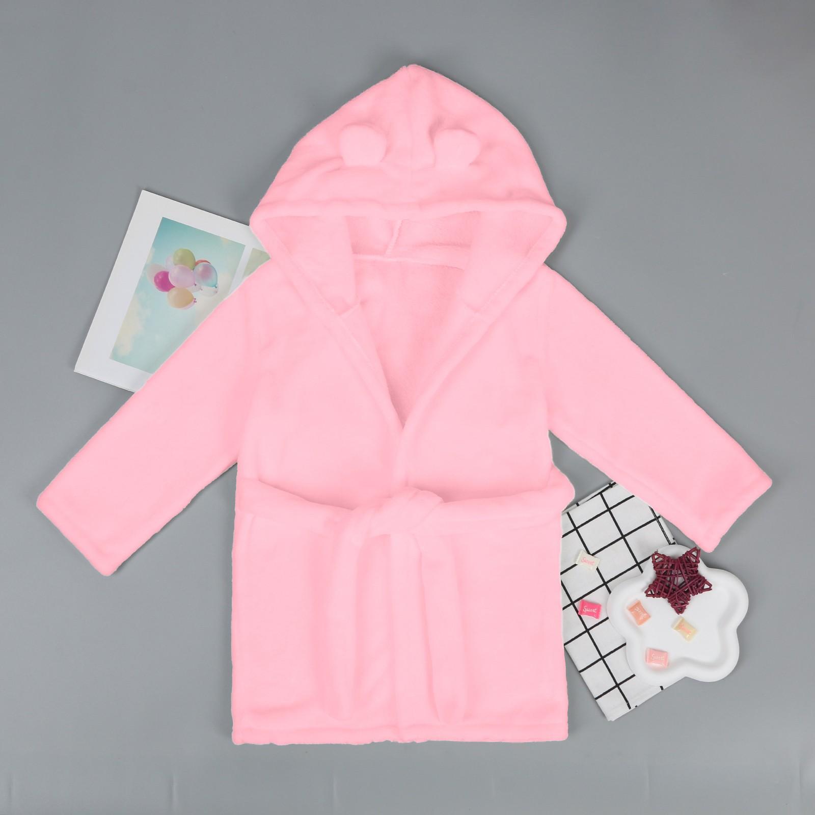 

Персонализированный детский банный халат из фланели - мягкий - с возможностью персонализации и вышивкой имени - для мальчиков и девочек 130