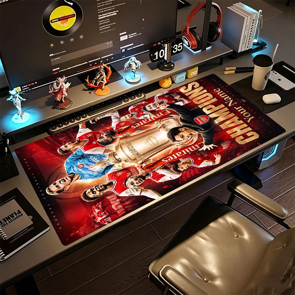 Arsenal Football Player Personalized Text Mouse Pad Gaming Laptop Mouse Pad Study Desk Mat Non-Slip Rubber Bottom Office Desk Accessory