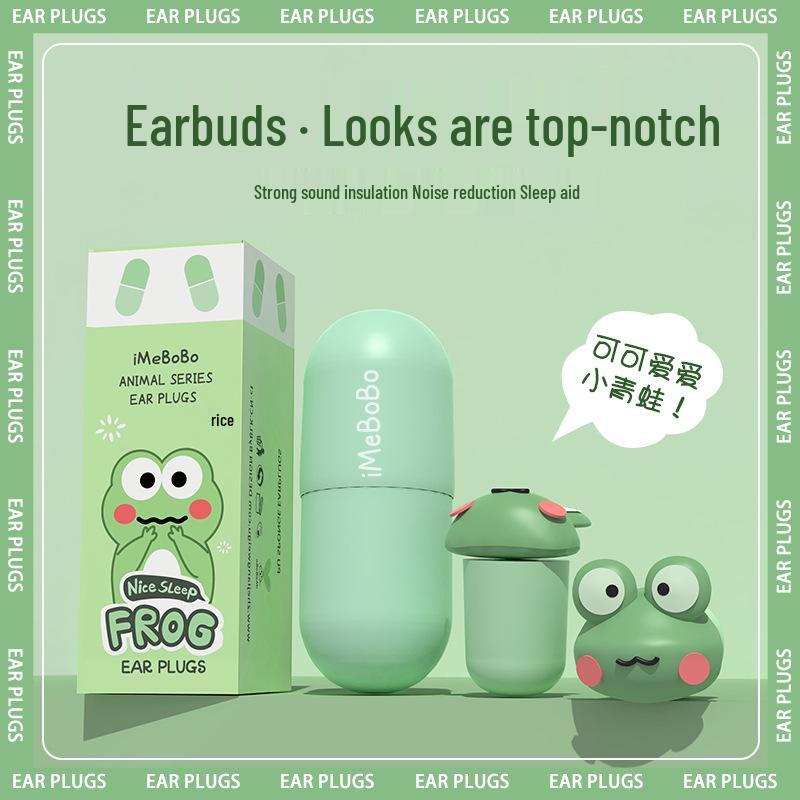 Cartoon Noise-Cancelling Earplugs: Super Soundproof, Comfortable Sleep & Study