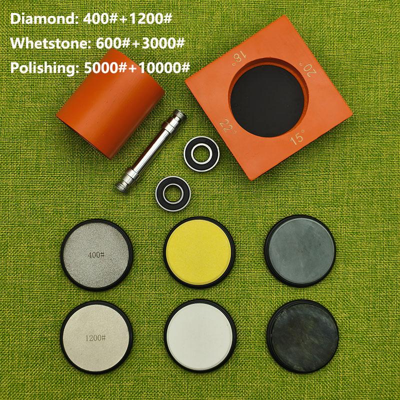 Ascuțitor de cuțite cu role Instrument de ascuțit cuțite multi-unghi pentru cuțite de bucătărie - Kit de ascuțitor de cuțite oferă 15 20 18 22 grade