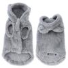 Caldo Cappotto di Peluche per Cane con Orecchie da Coniglio Autunno Inverno Abbigliamento per Animali Domestici per Cani Piccoli Medi Cucciolo Chihuahua Gatto Costume Carino Morbido