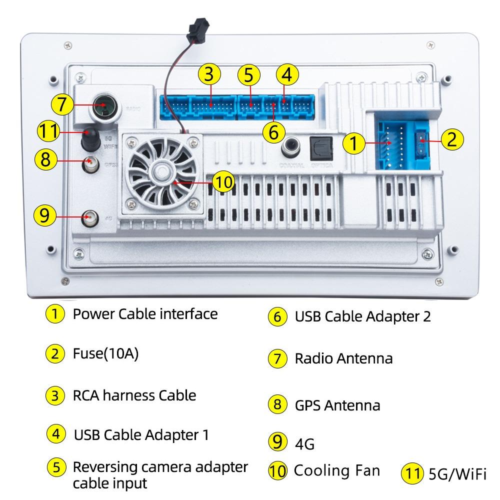 Android Car Radio for Toyota Corolla E120 2000-2004 Multimedia Video Player Navigation GPS Stereo Carplay Auto 4G Head Unit 2din