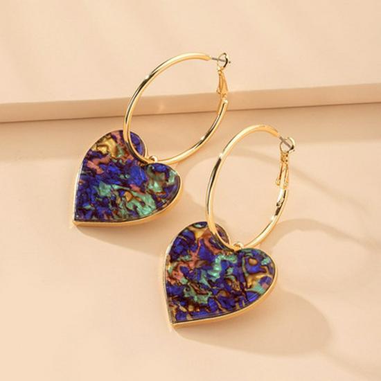Trendy Japanese-Korean Style Women s Heart Stud Earrings - Versatile and Simple Ear Pendants