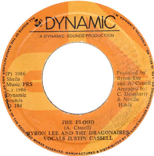 

7-дюймовая пластинка BYRON LEE THE DRAGONAIRES The Flood D194 Dynamic 1986 Ямайка Регги Ска Даб Б/у