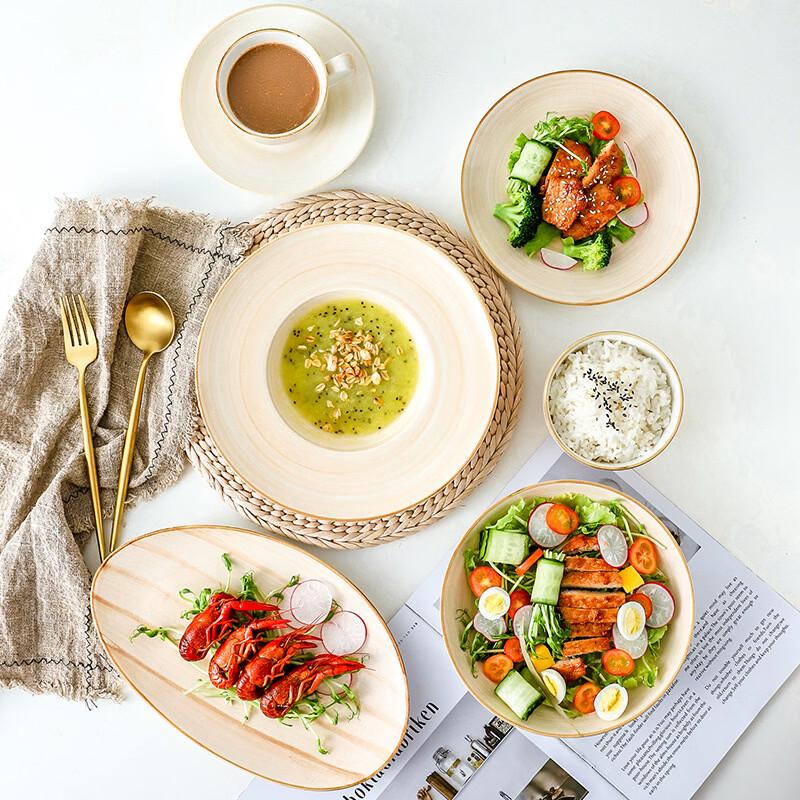 Ru Han Hand-painted Ceramic Dining Plate