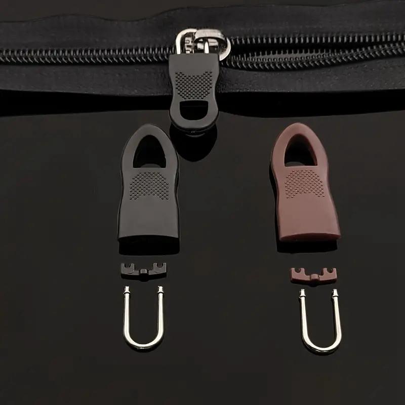 10 pezzi di ricambio per cerniera estrattore rimovibile senza attrezzi per cerniera per bagagli, zainetto, etichetta per corda, etichetta per abbigliamento, fissatore per cerniera rotto