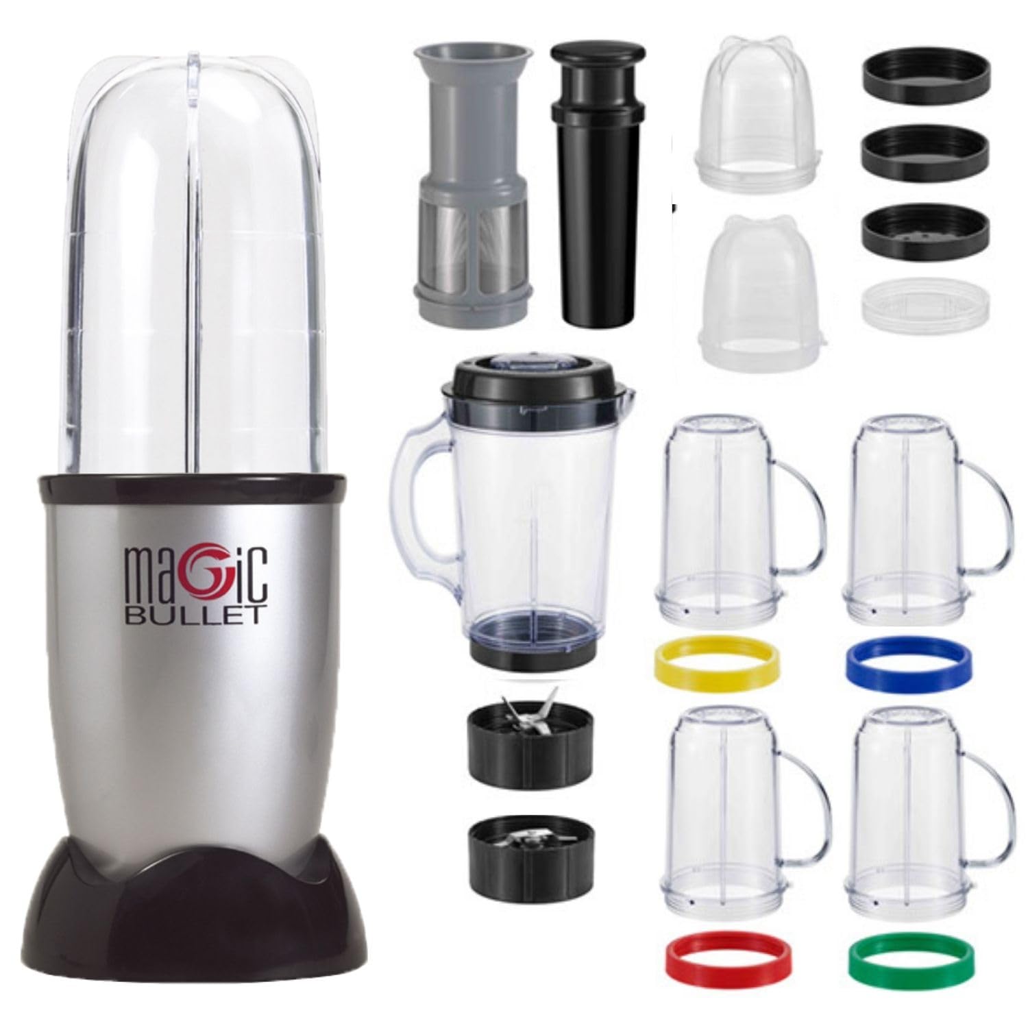 

Купити Японський справжній міксер Magic Bullet Deluxe Black Magic Bread Majibure Magic Bread Food Processor Compact Small Mixer MGT [Офіційний] чорний