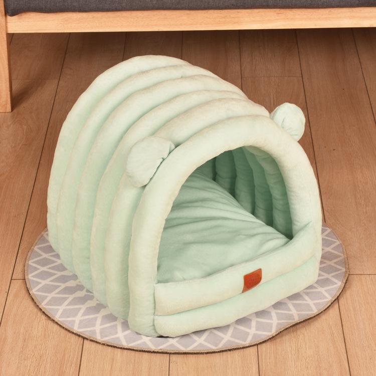 Cat House for All Seasons Winter Cat House Enclosed Cat and Kitten Bed Winter Kennel Winter Warmth Supplies