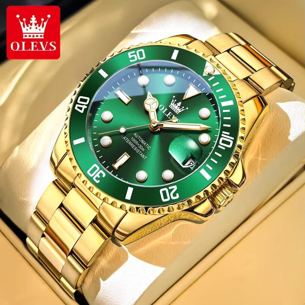 OLEVS Orologio Meccanico da Uomo Lusso Business Impermeabile Luminoso Automatico Classico Orologi da Polso Eleganti da Uomo