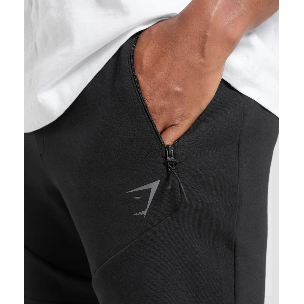 Gymshark Interlock Tech 6  Shorts Black A1c3l Bb2j