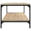  Coffee Table, Sonoma Oak 80x50x40 Cm, Wood-based Material
