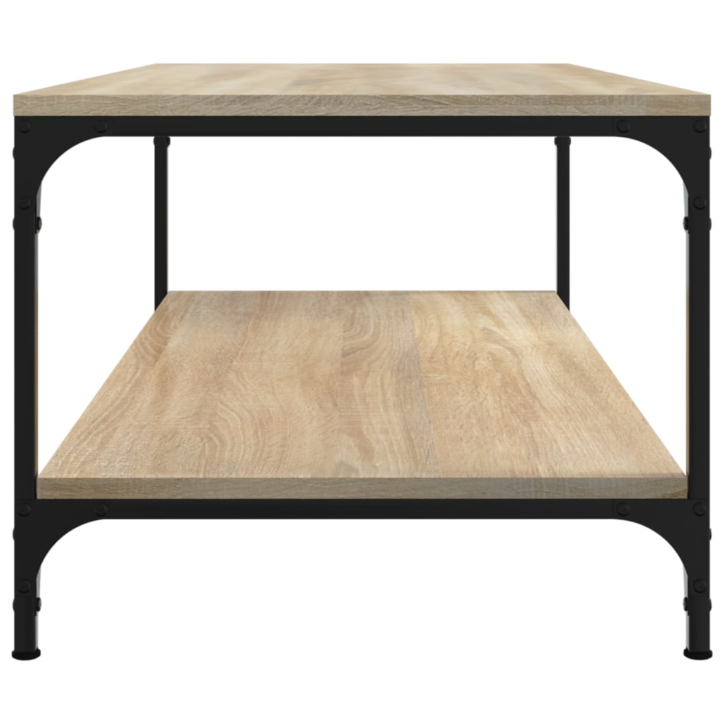  Coffee Table, Sonoma Oak 80x50x40 Cm, Wood-based Material