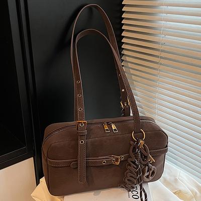 Herbst einfache Retro einfache Unterarmtasche Damen neue große Kapazität Pendlertasche Schulter-Tragetasche Damen