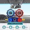 Complete Car Maintenance Tool Easy to Use for R22 R134 R404 R410 Refrigerants & Double Ranges Pressure Monitoring