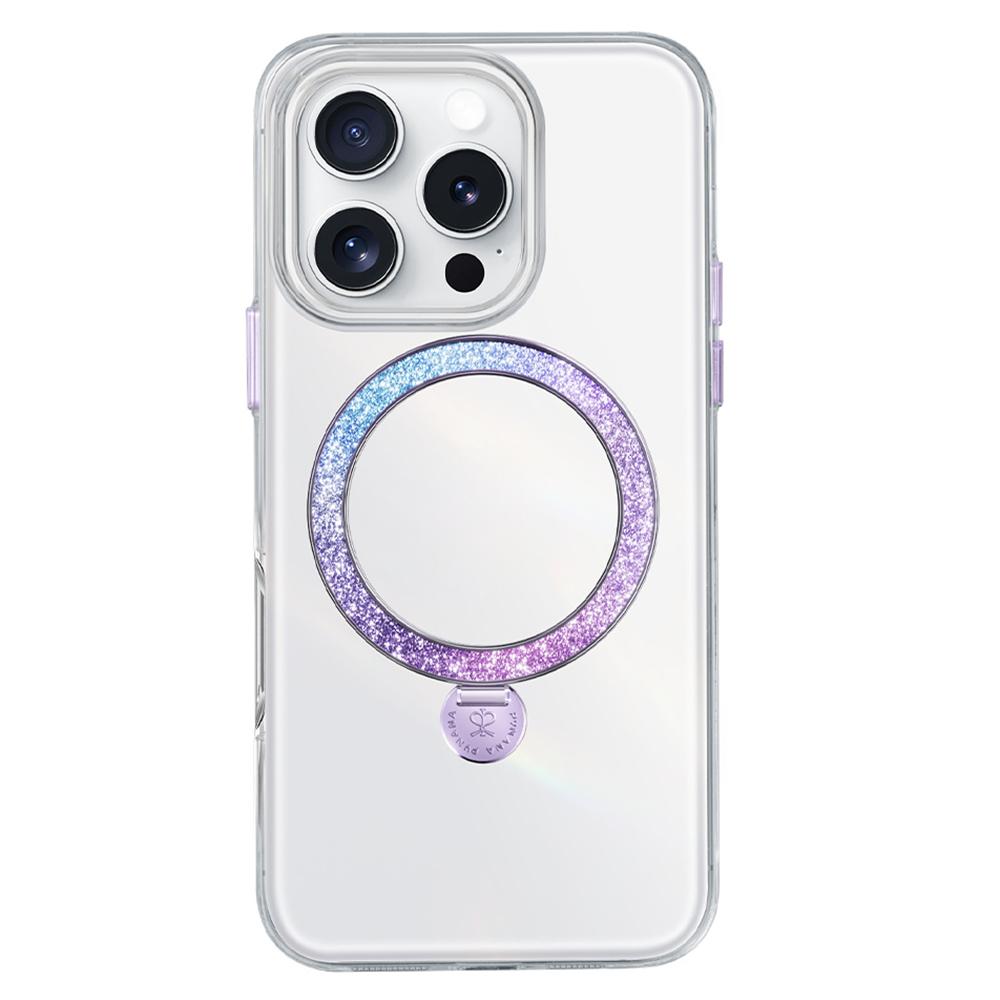 

Чехол-подставка PYNANA PN-15G4 для iPhone 15 Pro Max, совместимый с чехлом MagSafe PC+TPU Purple