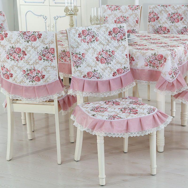 1PCS Lace Dining Chair Covers Removable Washable Spandex Jacquard Chair Protector Mat for Home Wedding Party Banquet