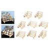 Wood Display Riser Cupcake Stand Decorative Figure Display Stand Perfume Organizer for Figures Jewelry Desserts Show Vendor