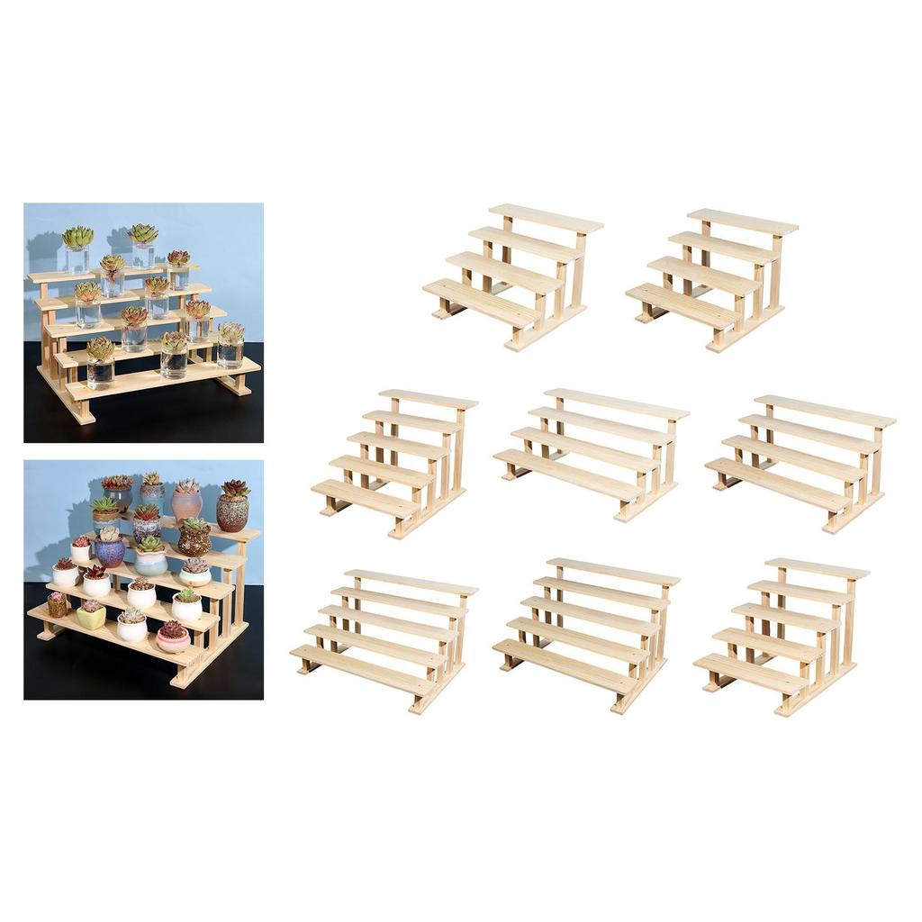 Wood Display Riser Cupcake Stand Decorative Figure Display Stand Perfume Organizer for Figures Jewelry Desserts Show Vendor
