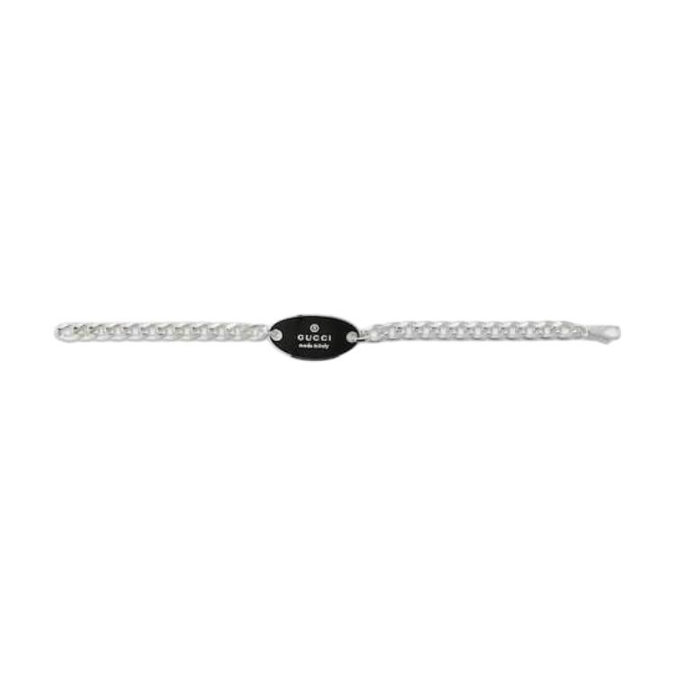 Gucci Pattern Design 925 Silver Enamel Bracelet Unisex bracelet 797043J84108163