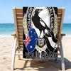 1pc Football17 Beach Towel with Custom Name, Beach/Swimming/Bath/Picnic/Camping Towel, Suitable for Seaside Beaches