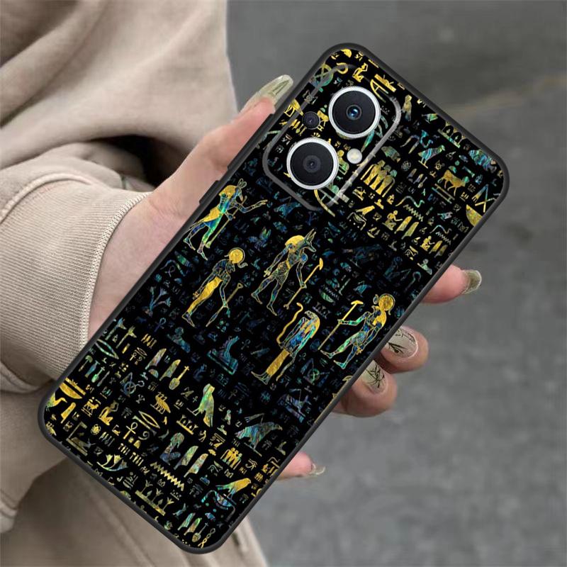 Egypt Pharaoh Mural Case For OPPO Reno 14 12 11 10 13 Pro 14F 13F 12F 11F 8 7 Lite OPPO Find X9 X8 X6 Pro Cover