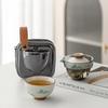 Distant Mountain Glass & Ceramic Travel Tea Set