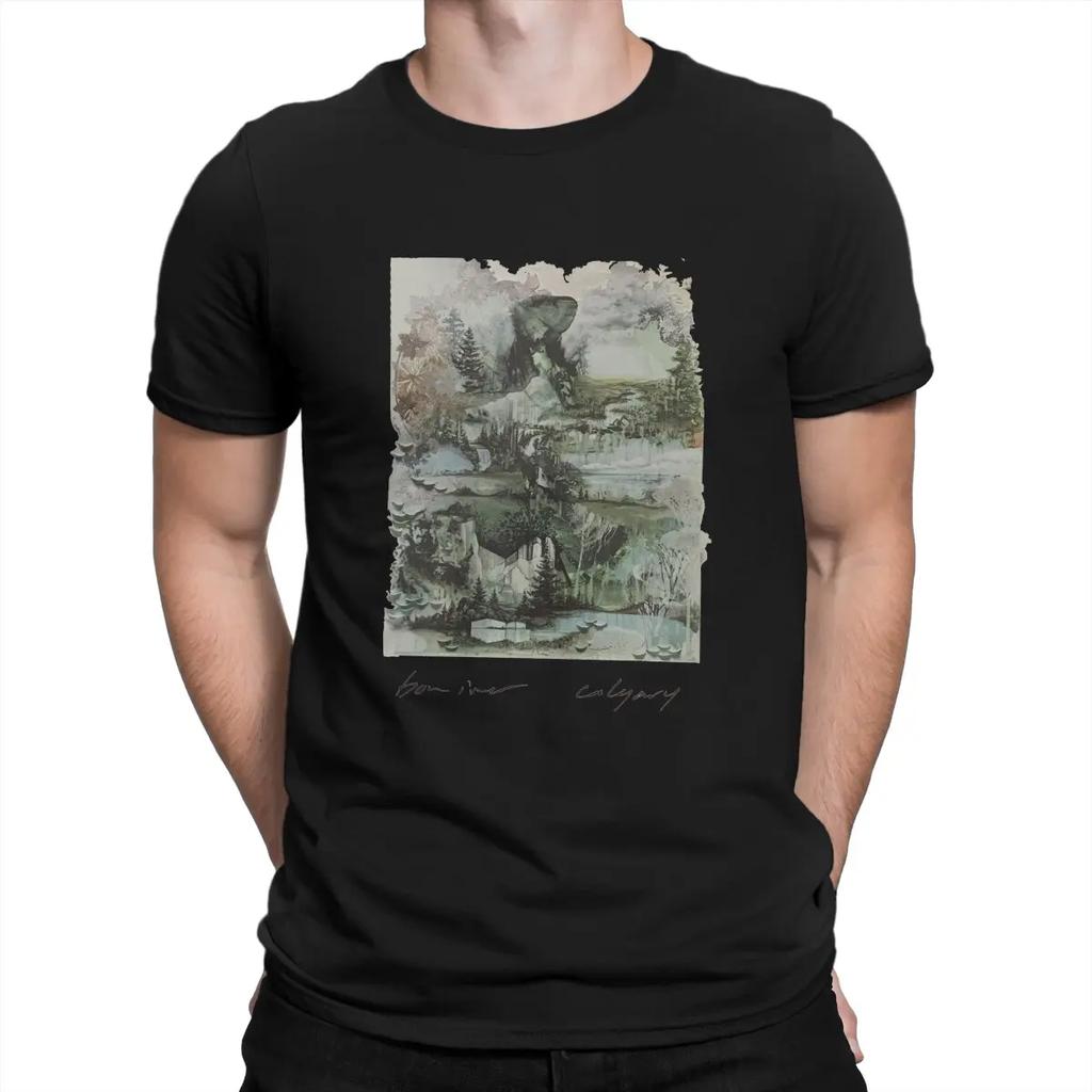 Music T-Shirt Men B-Bon Ivers Humor Cotton Tee Shirt Crew Neck Short Sleeve T Shirts Gift Idea Clothes