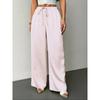 2026 Spring/Summer EurAsia Women's Cross-Seasonal Satin High Waist Draping Slimming Loose Casual Commute Wide-leg Pants