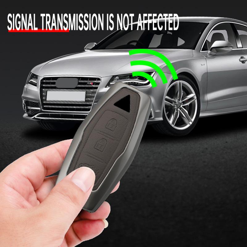 Auto 2/3/4 Tasten Schlüsselhülle Abdeckung Halter Kette Für Mitsubishi Outlander 2022 2023 Auto Innenzubehör