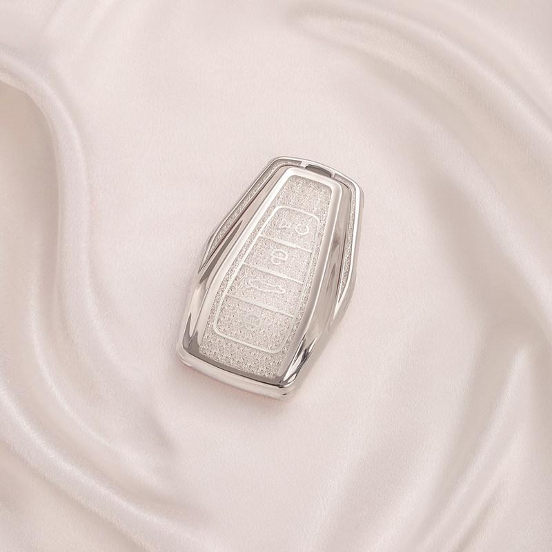 Crystal Tpu Key Case For Geely Coolray X6 Emgrand Global Hawk Gx7 Remote Smart Auto Car Key Case Cover Fob Holder Accessories