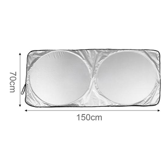 Folding Jumbo Front Car Window Sun Shade Auto Visor Windshield Block Cover