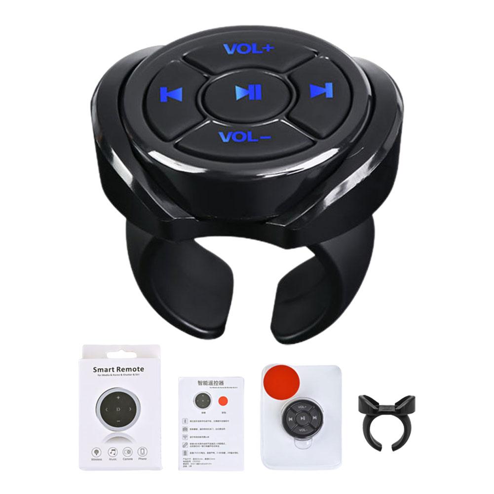 Steering Wheel Button Mobile Phone Remote Control Emote Phone Bike Bluetooth Remote Media Universal Control Mobile Motorcyc T9U8