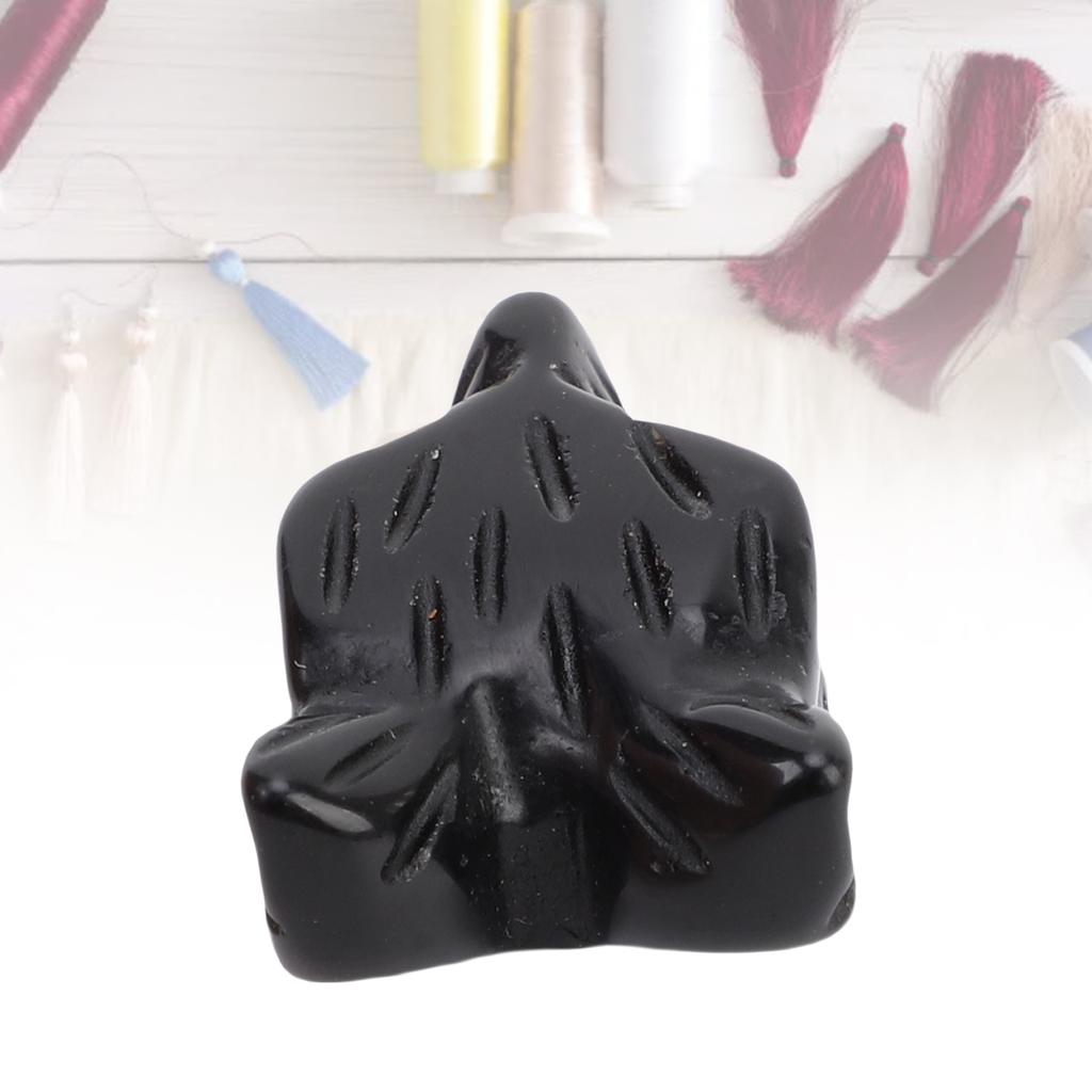 Wolf Head Shape Pendant Carved Animal Statue Decoration for Men Women Jewelry Making Holiday Present