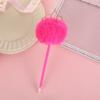 1pc Furry Pom Ballpoint Pen Point Office School Supplies for Writing Comfortable Grip Stationery School Office Supplies Student Prize Gift Writing Too