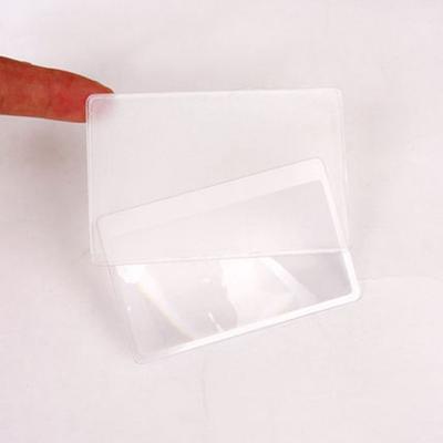 5/10PCS Lens Transparent 85 X 55mm Credit Card Size 3 X Magnifier Magnifying Glass Magnification Tool