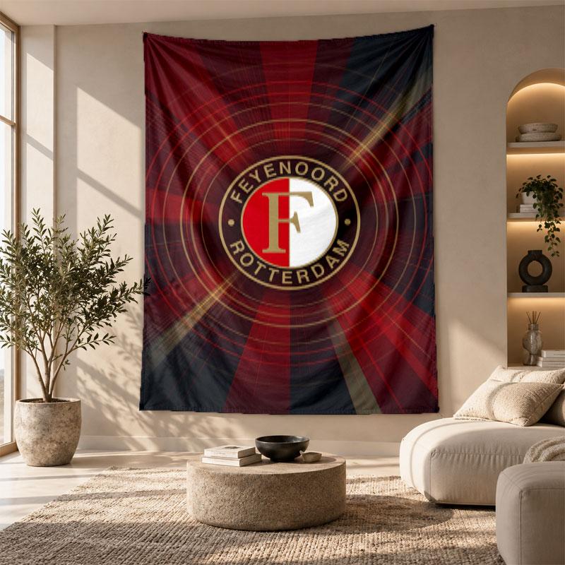 Dekorativer Wandteppich, Feyenoord Aufdruck Wandkunst, Leichte Wanddekoration Für Schlafzimmer Hintergrund