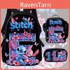 Stitch Rucksack für Kinder aus Oxford-Stoff mit Rückenschutz für den Schulgebrauch
