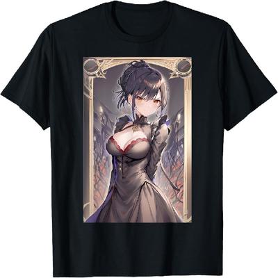 Aesthetic Goth Anime Girl Soft Grunge Gothic Waifu T-Shirt